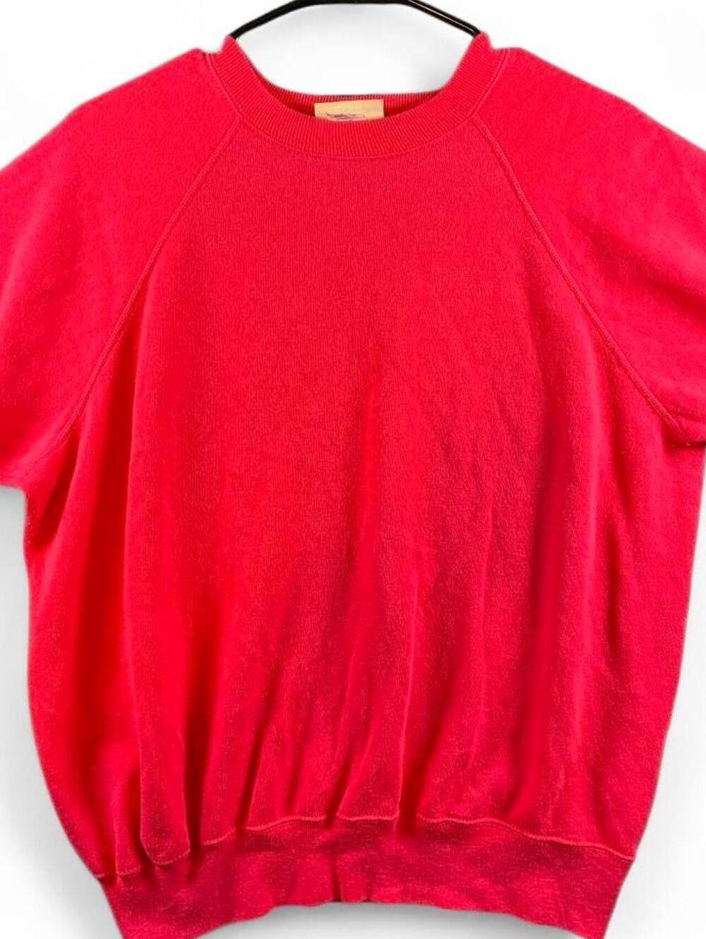 St. John's Bay Women's Red XL Sweatshirt Cozy Short Sleeve